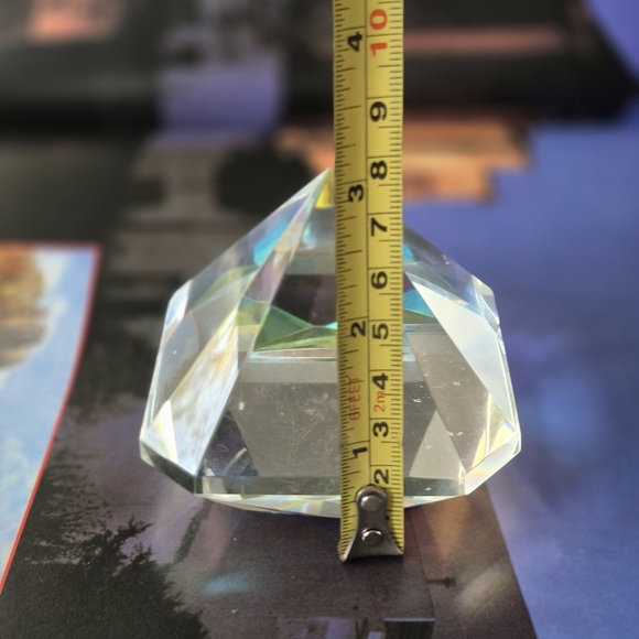 OC by Oleg Cassini Crystal Pyramid with Blue and Yellow Accents - Picture 10 of 11